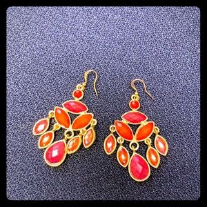 Hotsy Totsy Pink Jeweled Earrings 💕